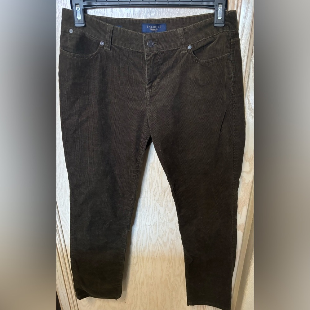 Talbots Brown Corduroy Petite‎ Signature Pants